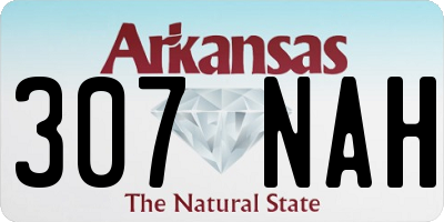AR license plate 307NAH
