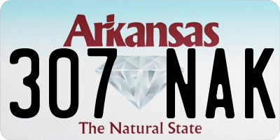 AR license plate 307NAK