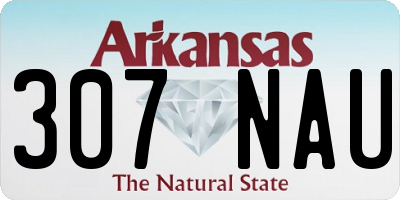 AR license plate 307NAU