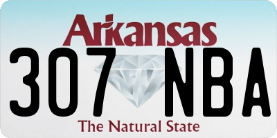 AR license plate 307NBA