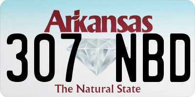AR license plate 307NBD