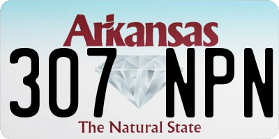 AR license plate 307NPN
