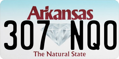 AR license plate 307NQO