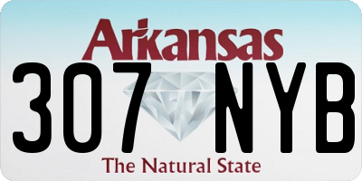 AR license plate 307NYB