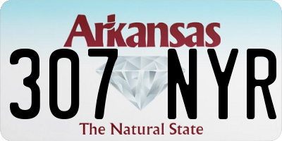 AR license plate 307NYR