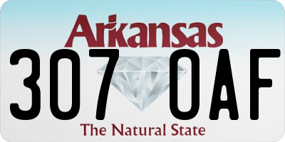 AR license plate 307OAF
