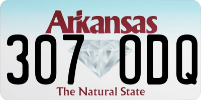 AR license plate 307ODQ