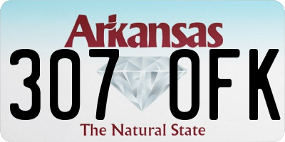 AR license plate 307OFK