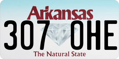 AR license plate 307OHE