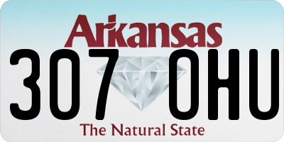 AR license plate 307OHU
