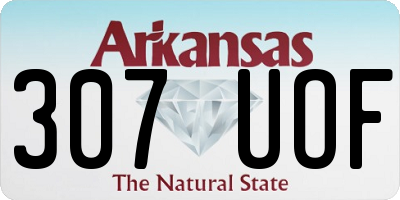 AR license plate 307UOF