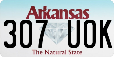 AR license plate 307UOK