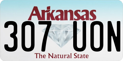 AR license plate 307UON