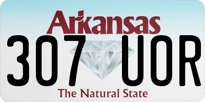 AR license plate 307UOR