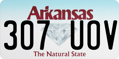 AR license plate 307UOV
