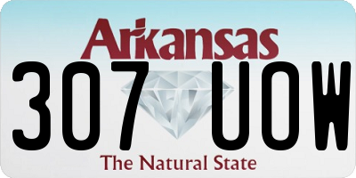AR license plate 307UOW