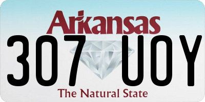 AR license plate 307UOY