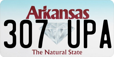 AR license plate 307UPA