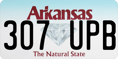 AR license plate 307UPB