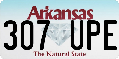 AR license plate 307UPE