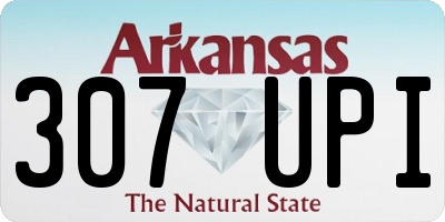 AR license plate 307UPI