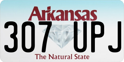 AR license plate 307UPJ