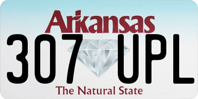 AR license plate 307UPL