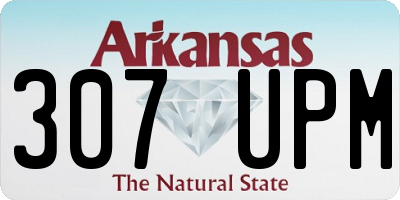 AR license plate 307UPM
