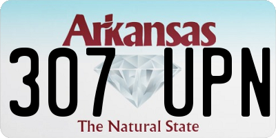 AR license plate 307UPN