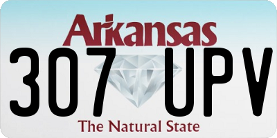 AR license plate 307UPV