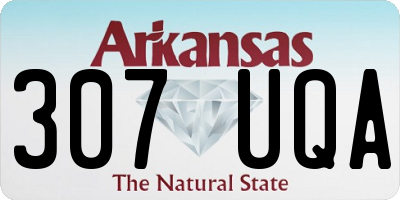 AR license plate 307UQA