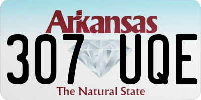 AR license plate 307UQE