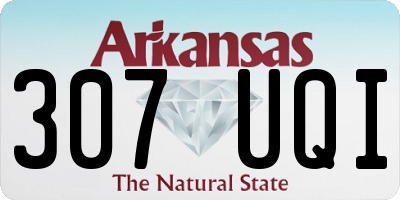 AR license plate 307UQI