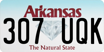 AR license plate 307UQK