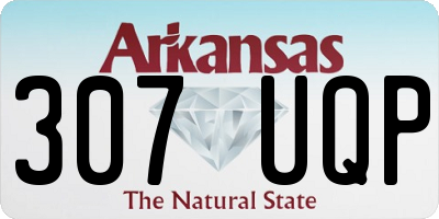 AR license plate 307UQP