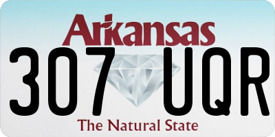 AR license plate 307UQR