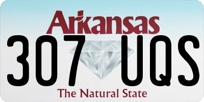 AR license plate 307UQS