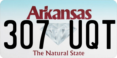 AR license plate 307UQT