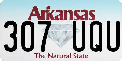 AR license plate 307UQU
