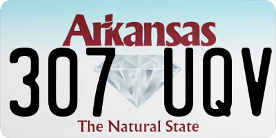 AR license plate 307UQV