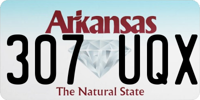 AR license plate 307UQX