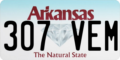 AR license plate 307VEM