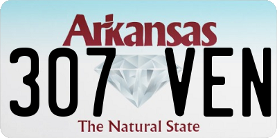AR license plate 307VEN
