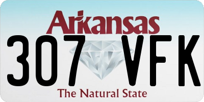 AR license plate 307VFK