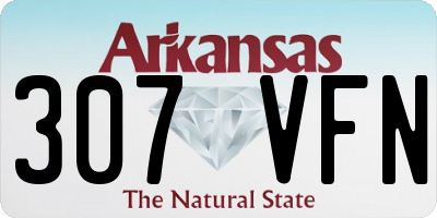 AR license plate 307VFN