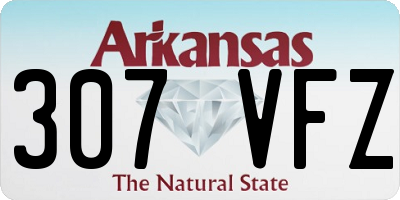 AR license plate 307VFZ