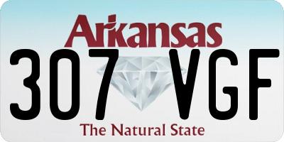 AR license plate 307VGF