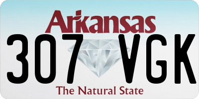 AR license plate 307VGK