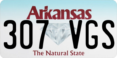 AR license plate 307VGS
