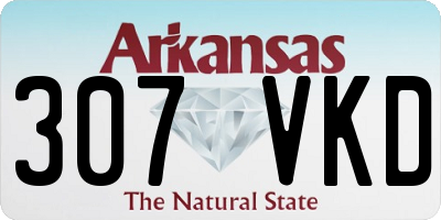 AR license plate 307VKD